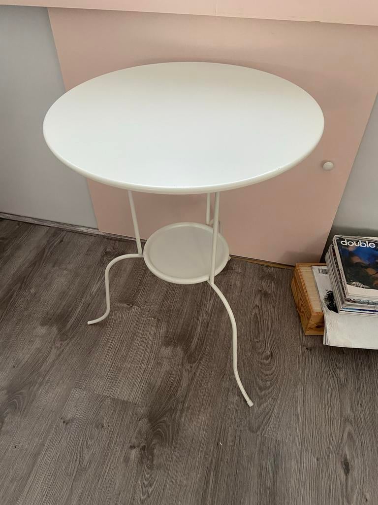 IKEA ronde tafel - Klassieke Franse stijl - Wit, Ophalen, Zo goed als nieuw, Rond, Metaal of Aluminium