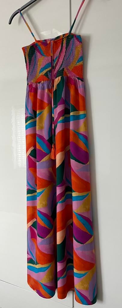 Fleurig zomerjurkje maat L, Maat 38/40 (M), Overige kleuren, Ophalen of Verzenden, Zo goed als nieuw