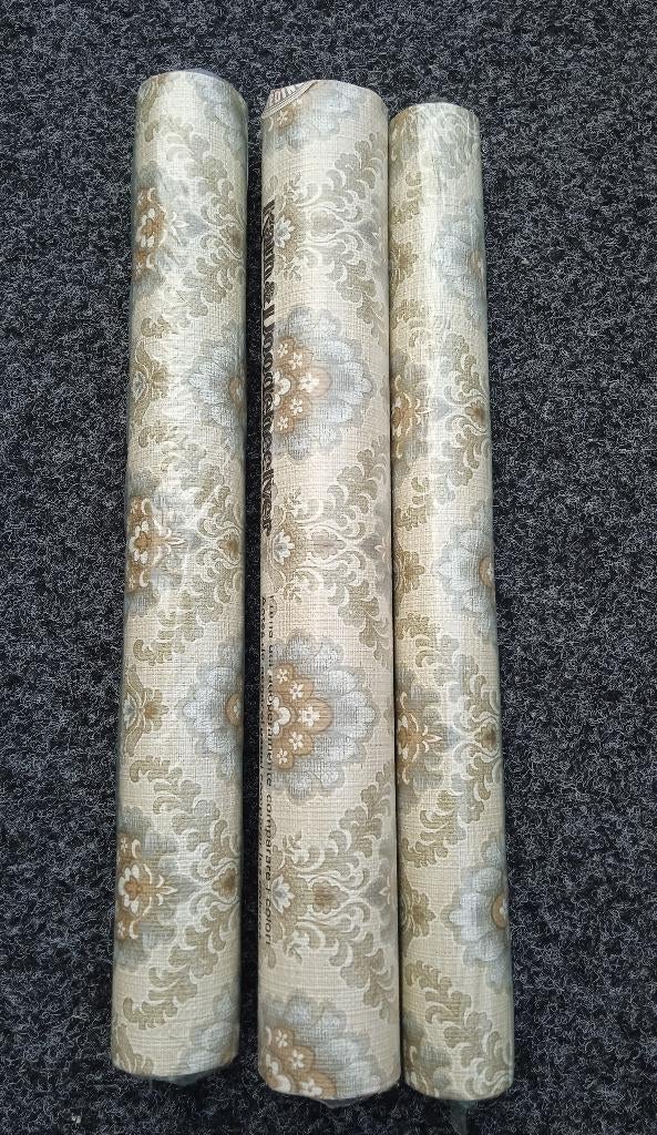 Vintage behang, Ophalen of Verzenden, 10 tot 25 m², Grijs, Vintage