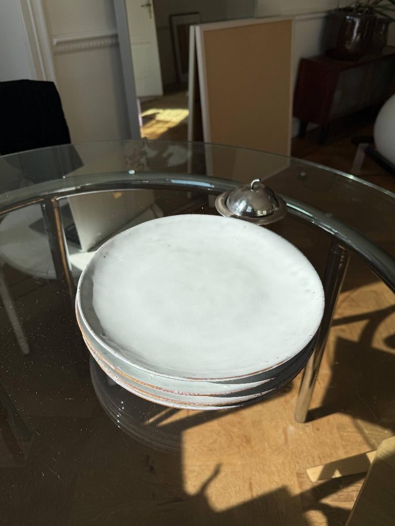 Broste Copenhagen 4 borden keramiek, Huis en Inrichting, Keuken | Servies, Ophalen, Zo goed als nieuw, Bord(en), Overige stijlen