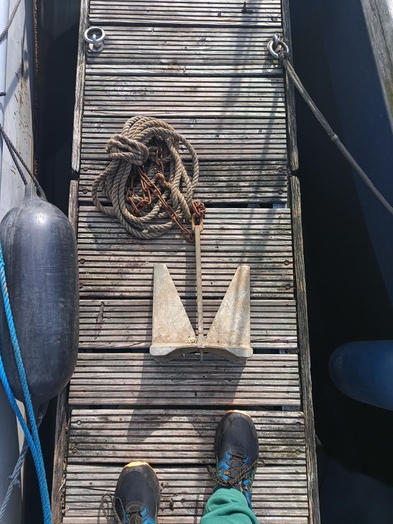 Anker met lijn en ketting, Watersport en Boten, Ophalen of Verzenden, Overige typen