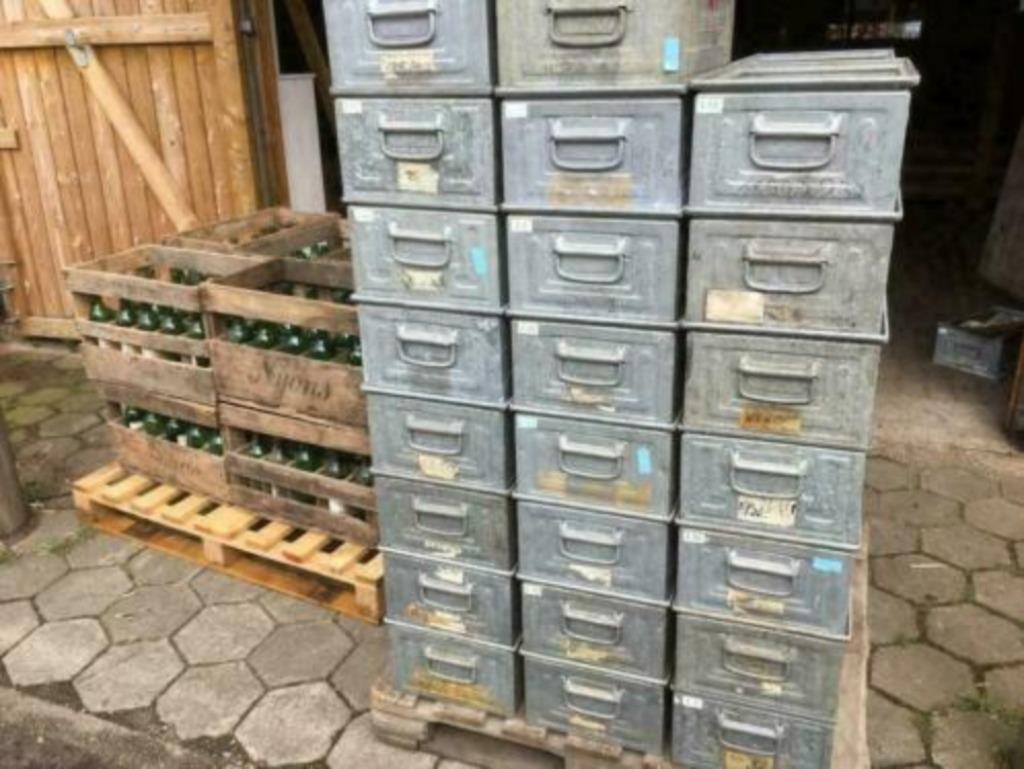 Industriële zinken bakken 20x32x50 ZEER ZELDZAAM