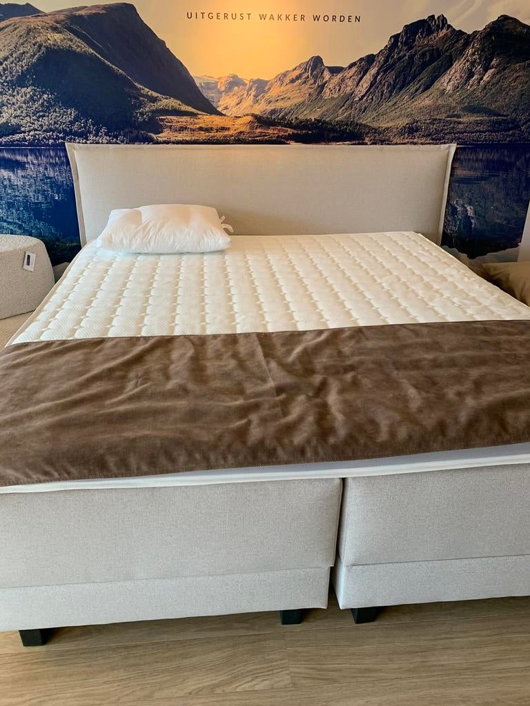 Topper 180x200x10, Ophalen, Wit, Tweepersoons, Zo goed als nieuw