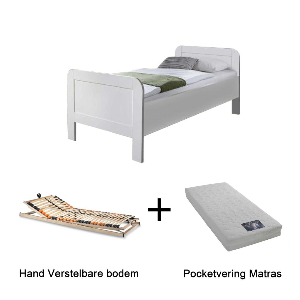 Actie 2 - Seniorenbed met handverstelbare bodem en matras -, Niet ingevuld, Niet ingevuld, Niet ingevuld