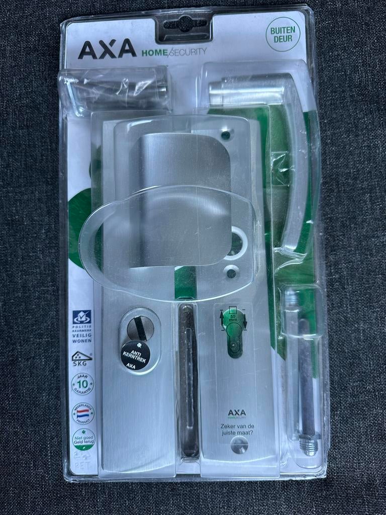 AXA Home Security deurbeslag voor buitendeur, Ophalen, Nieuw, Rvs, Overige typen