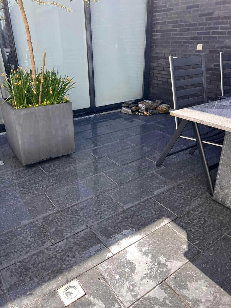 Terras, oprit & gevel - reinigen groene aanslag weg, Schoonmaken woning