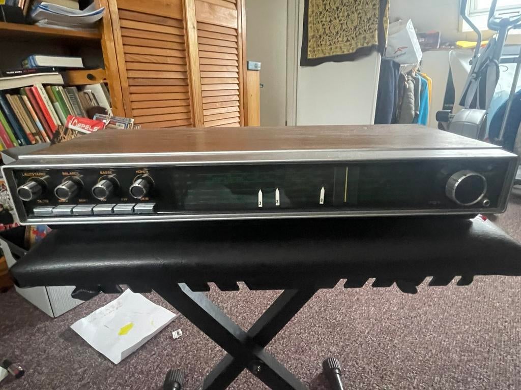 Vintage Philips tuner versterker, Ophalen of Verzenden, Gebruikt, Minder dan 60 watt, Overige merken