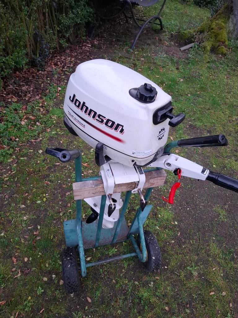 Johnson 4pk langstaart 4takt +onderdelen in goede staat, Watersport en Boten, Bootonderdelen, Ophalen, Motor en Techniek, Motorboot