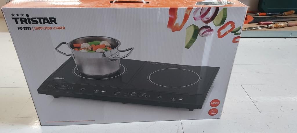 Tristar PD-8895 Inductie Kookplaat 2-pits 3400W 220V, Witgoed en Apparatuur, Kookplaten, 3 kookzones of minder, Ophalen of Verzenden