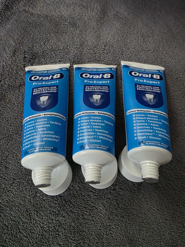 3 nieuwe Oral B Pro Expert tandpasta 75ml, Sieraden, Tassen en Uiterlijk, Uiterlijk | Mondverzorging, Ophalen of Verzenden, Nieuw