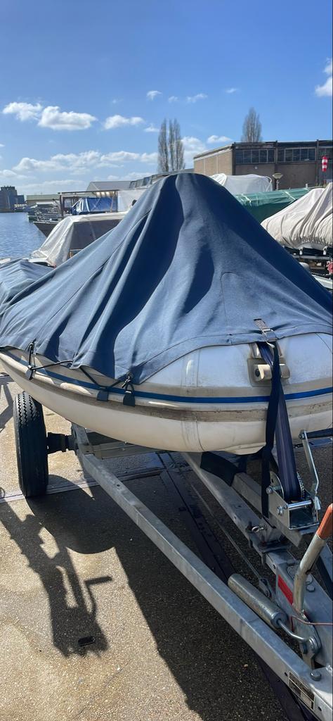 Rubberboot met stuurconsole, Watersport en Boten, Gebruikt, Benzine, Minder dan 70 pk, Overige materialen