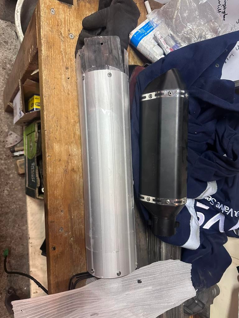 125cc btc riva uitlaten, Doe-het-zelf en Verbouw, Ventilatie en Afzuiging, Ophalen of Verzenden, Zo goed als nieuw, Afzuiger