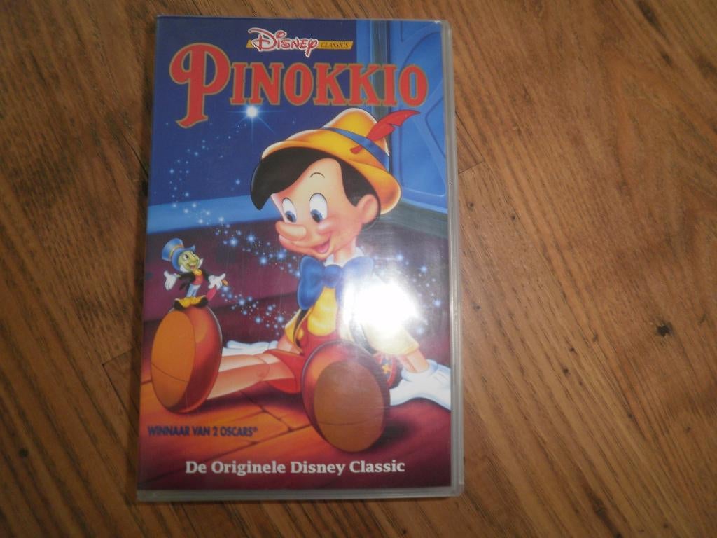 PINOKKIO! Mooie Disney tekenfilm Klassieker Op VIDEO!, Tekenfilm, Alle leeftijden, Kinderprogramma's en -films, Ophalen of Verzenden