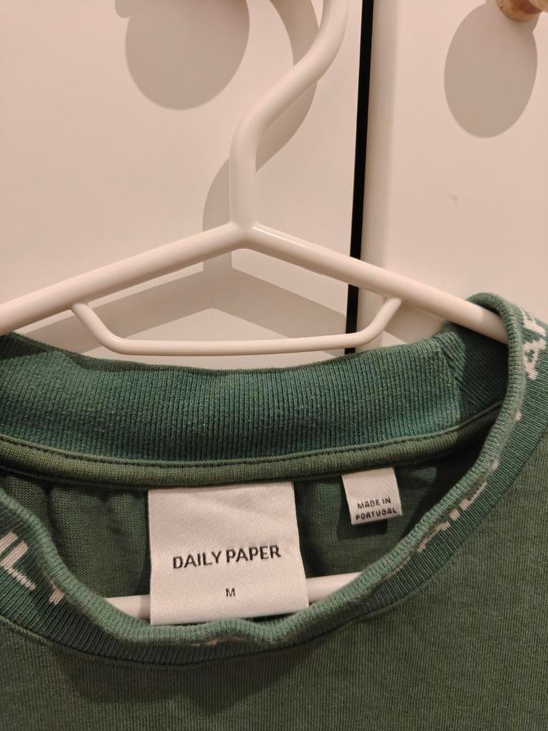 Daily Paper Maat M Groene Shirt t-shirt Origineel, Ophalen of Verzenden, Zo goed als nieuw, Groen