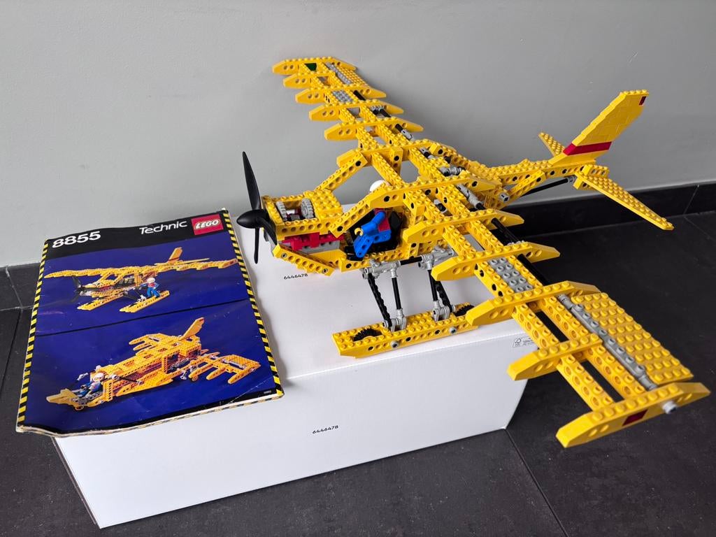 Vintage Lego Technic Vliegtuig, Ophalen of Verzenden, Gebruikt, Complete set, Lego