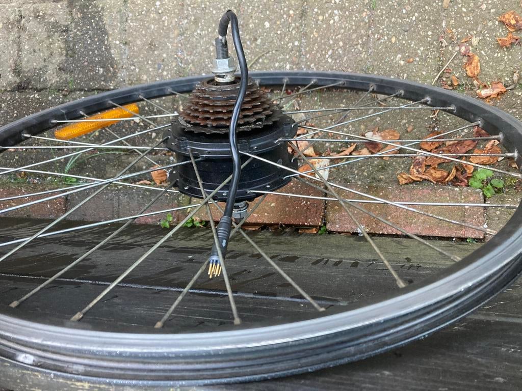 E-bike achterwielmotor 36 v 9 pins, Ophalen