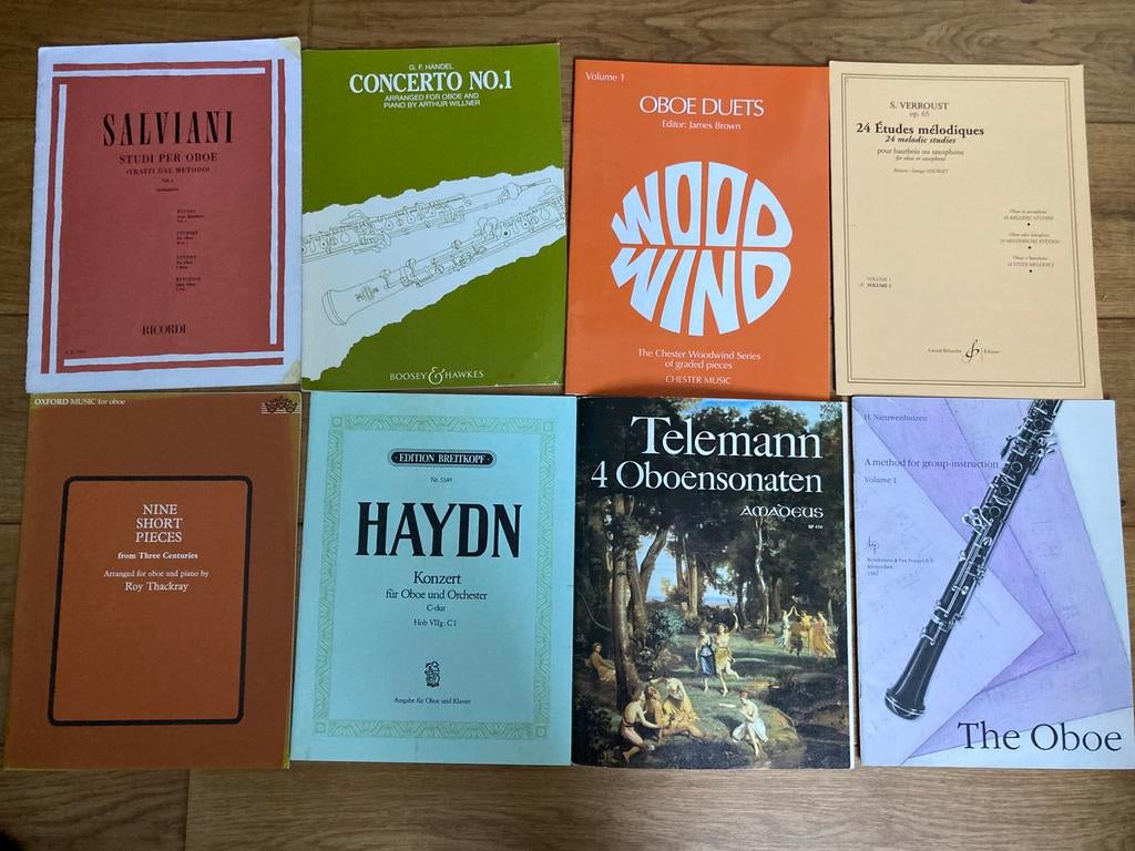 Bladmuziek hobo, Ophalen of Verzenden, Beta, Zo goed als nieuw