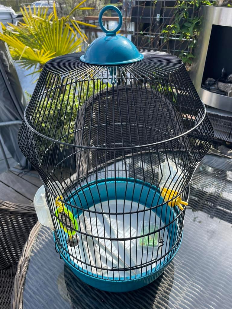 Ferplast ronde vogelkooi, Dieren en Toebehoren, Vogels | Hokken en Kooien, Ophalen of Verzenden, Zo goed als nieuw, Metaal, Vogelkooi