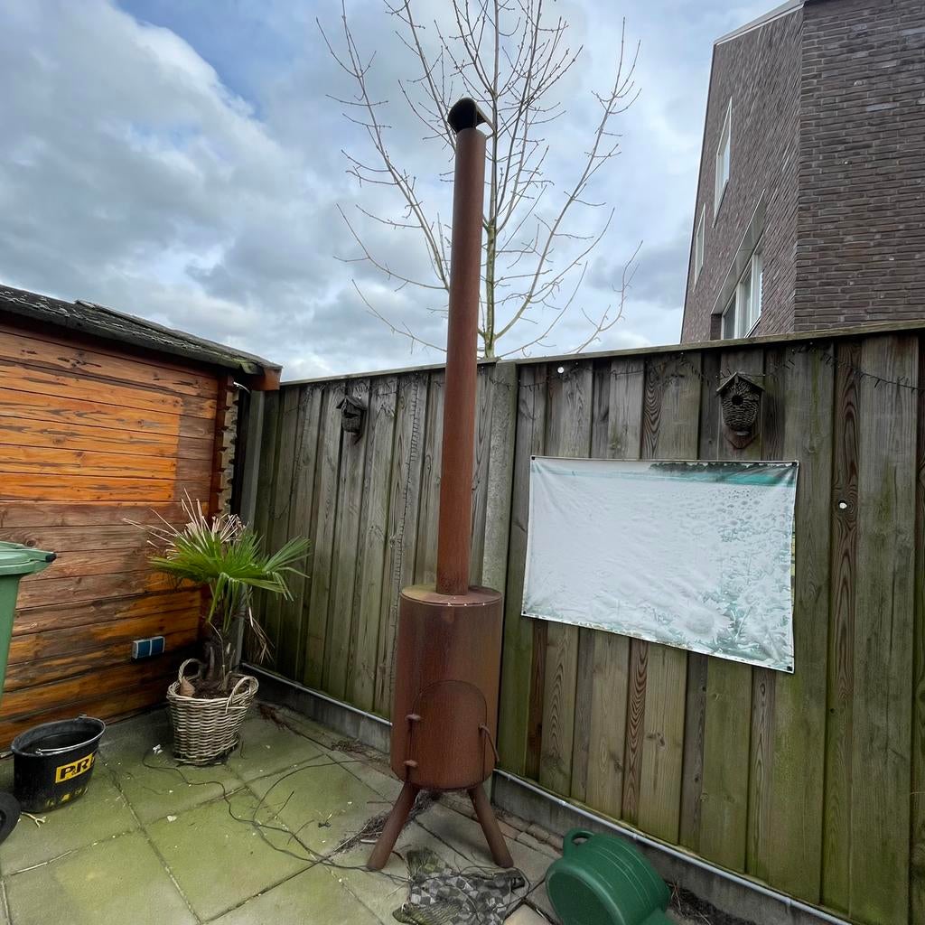 Openhaart / potkachel voor buiten, Tuin en Terras, Terrasverwarmers, Ophalen of Verzenden, Zo goed als nieuw