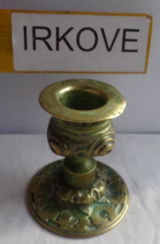 ANTIEK BRONS LAGE KANDELAAR * Klassiek *, Antiek en Kunst, Antiek | Kandelaars, Verzenden, Koper of Brons