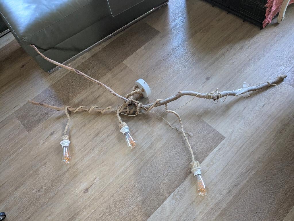 Hanglamp, Huis en Inrichting, Ophalen, Gebruikt, Glas, Minder dan 50 cm