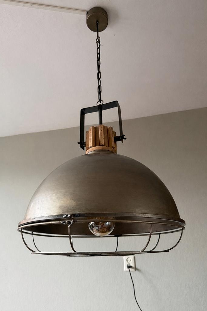 Industriële hanglamp Etienne XL, Huis en Inrichting, Ophalen, Gebruikt, Metaal, 75 cm of meer