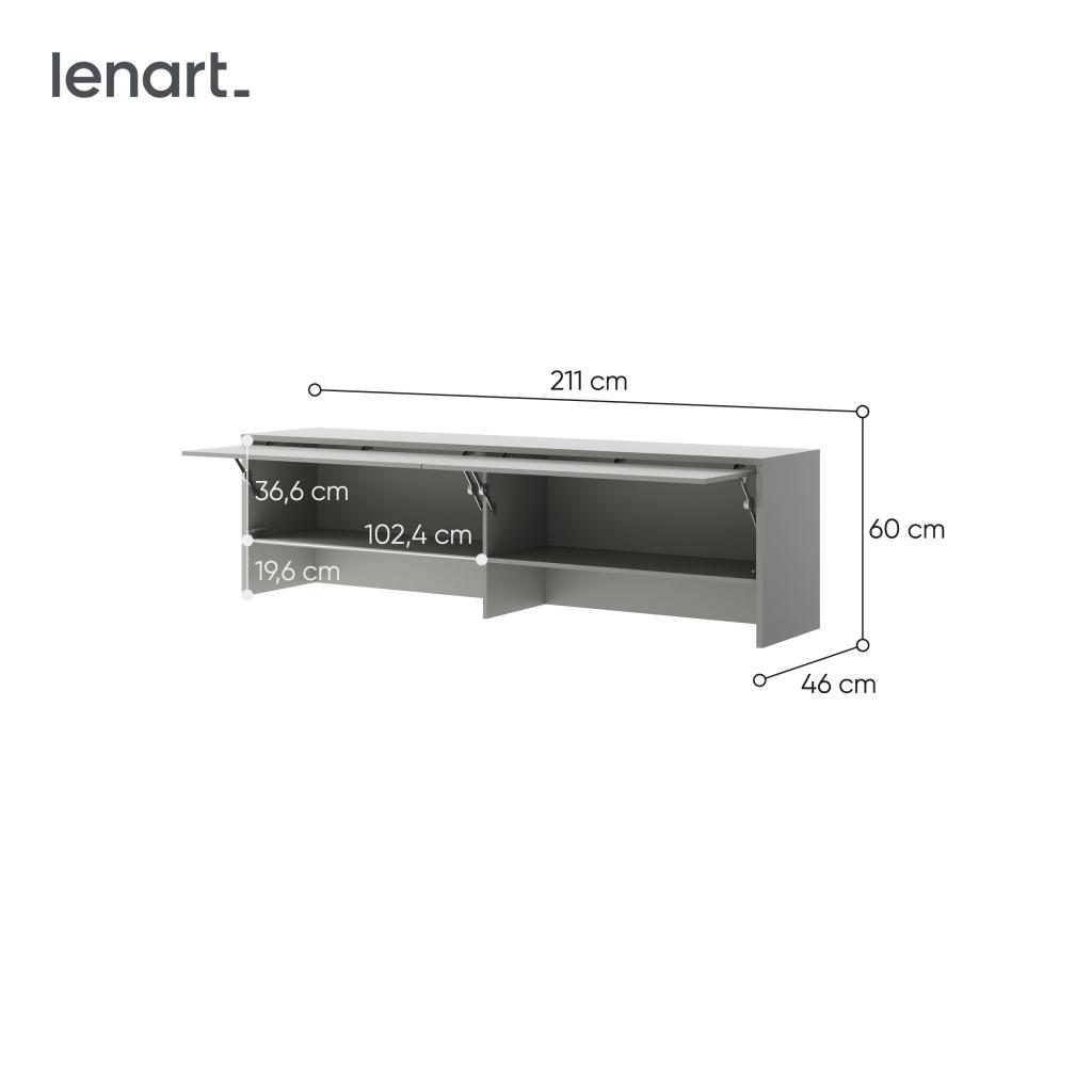 Concept opzetkast (60 cm hoog) - Grijs, Niet ingevuld, Niet ingevuld, Niet ingevuld