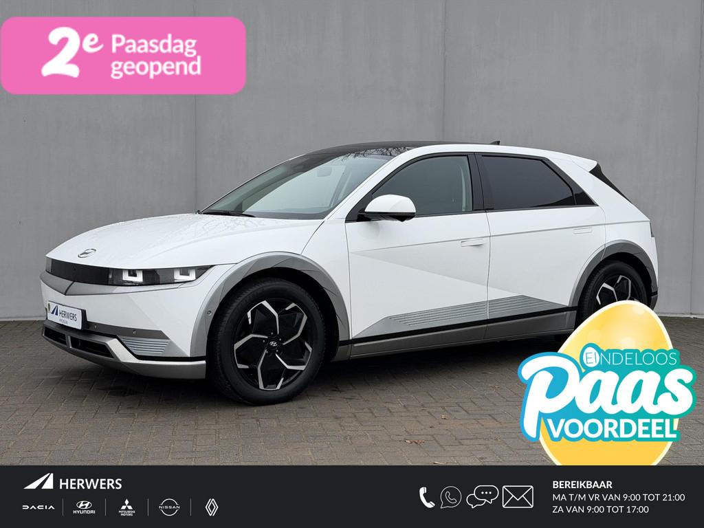 Hyundai IONIQ 5 Lounge AWD 77.4 kWh 325Pk / SOH 100% / Panor, Automaat, IONIQ 5, 2020 kg, Wit
