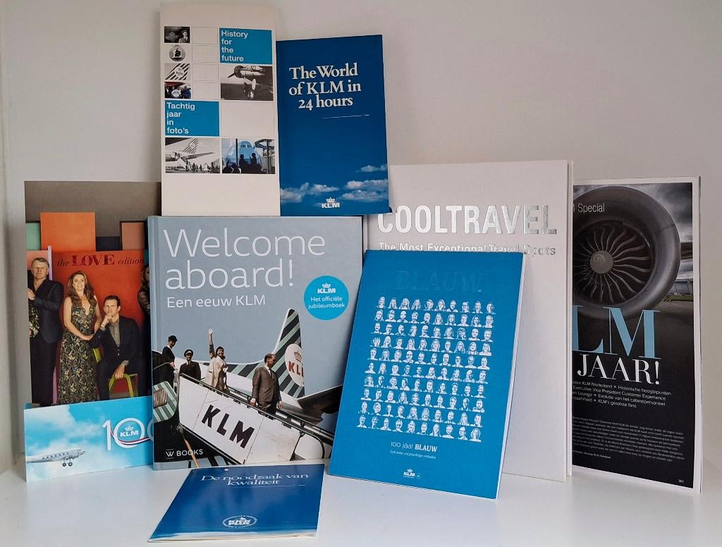 7 KLM BOEKEN, COLL. ITEMS, NIEUW, VAN € 48,95 VOOR € 23,99., Ophalen of Verzenden, Nieuw, Overige typen