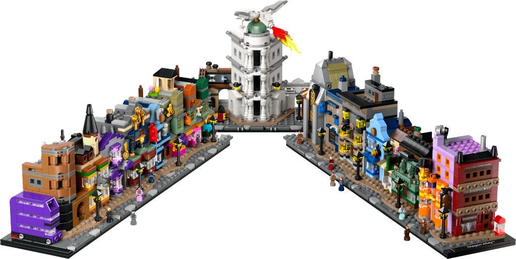 Lego 76444-1 - Diagon Alley Wizarding Shops (Gebruikt, Compl, Verzenden, Gebruikt