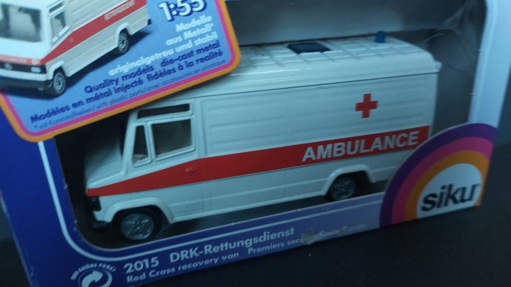 Mercedes Benz 809 D ambulance Rotes kreuz Siku 2015 Pol, Schlittenbacherstrasse 60 Lüdenscheid Germany, Auto, Verzenden, Nieuw