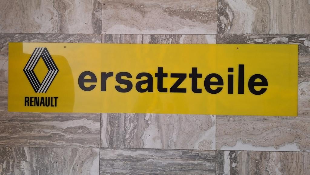 Renault Ersatzteile Reclamebord - Uniek Verzamelobject, Auto-onderdelen, Ophalen, Gebruikt, Renault