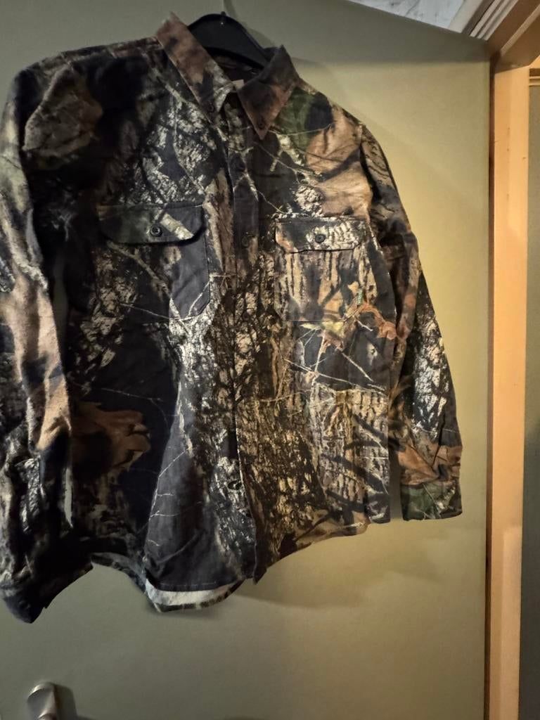 Camoflage blouse, Ophalen, Zo goed als nieuw, Blauw, Halswijdte 43/44 (XL)