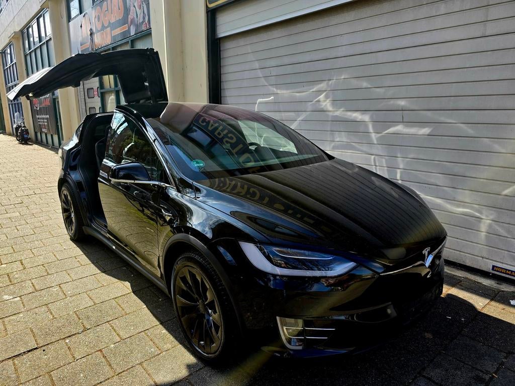 Tesla Model X 100D / 6 persoons / Nieuwe accu, Automaat, Model X, Zwart, Zwart
