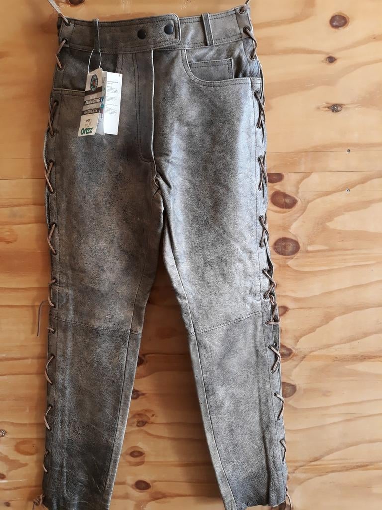 LEDEREN BROEK, Ophalen of Verzenden, Nieuw, Blauw, W33 - W36 (confectie 42/44)