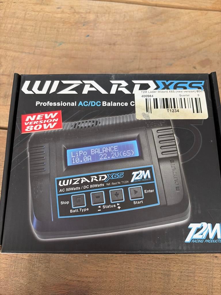 T2M Lader Wizard X6S (new version) 80W, Nieuw, Onderdeel, Overige schalen, Overige typen
