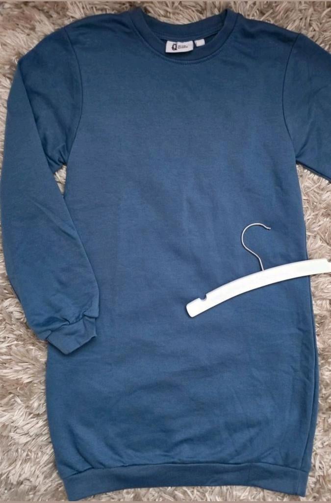 Blue Queen Sweaterjurk Jurk Blauw Nude Bijna Nieuw 140, Jurk of Rok, Verzenden, Meisje, Zo goed als nieuw