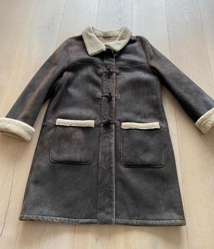 Marie lund L lammycoat nieuwstaat, Ophalen of Verzenden, Zo goed als nieuw, Maat 42/44 (L), Bruin