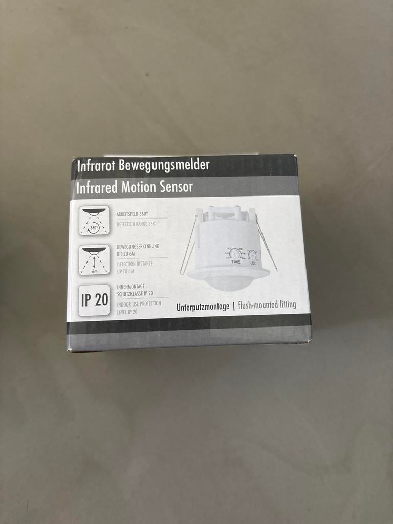 Infrarood Bewegingsmelder, Doe-het-zelf en Verbouw, Alarmsystemen, Ophalen of Verzenden, Nieuw, Detector, Sensor of Melder, Beweging