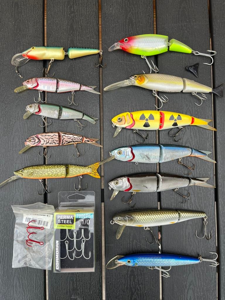Kunstaas roofvis snoek savage gear rapala illex spro plug, Watersport en Boten, Ophalen, Gebruikt, Overige typen