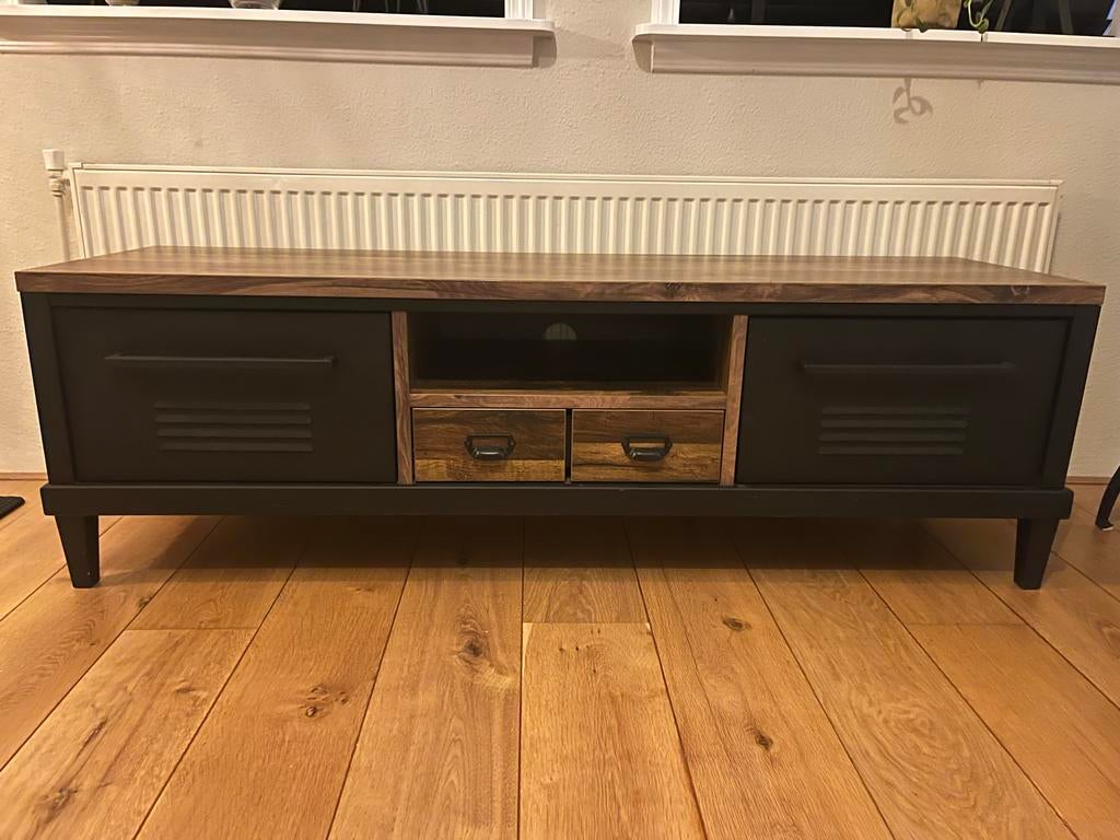 Tv-meubel industrieel, Ophalen, Gebruikt, 150 tot 200 cm, Minder dan 100 cm