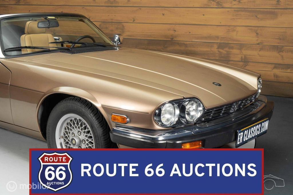 Jaguar XJS Cabriolet 5.3 | 1990 | Route 66 Auctions, Auto's, Overige carrosserieën, Zwart, Bedrijf, Handgeschakeld