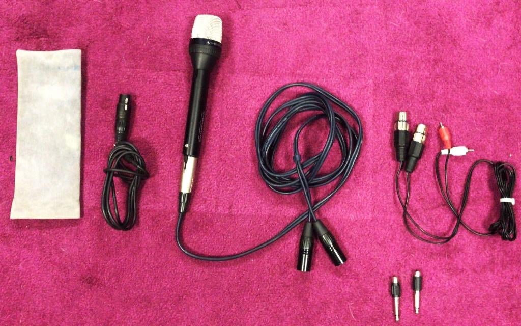 Sennheiser MKE66 Stereo Mike+XLR/Tulp/Jack/mini Jack cable, Muziek en Instrumenten, Microfoons, Ophalen of Verzenden, Gebruikt