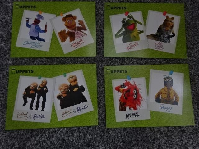 VIER ansichtkaarten van de Muppets / NIEUW / onbeschreven, Ophalen of Verzenden, 1980 tot heden, Sterren en Beroemdheden