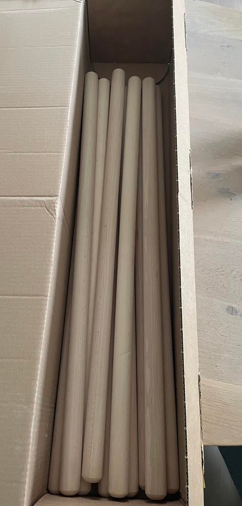 Gymnastiek staaf beuk 80cm - 10 stuks - Nieuw, Ophalen, Nieuw