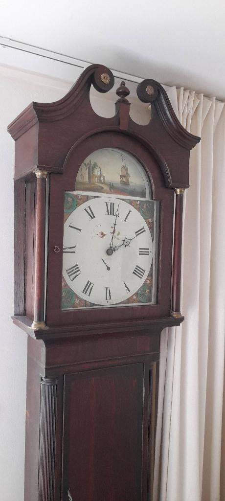 Staand horloge engels 1750, Antiek en Kunst, Ophalen