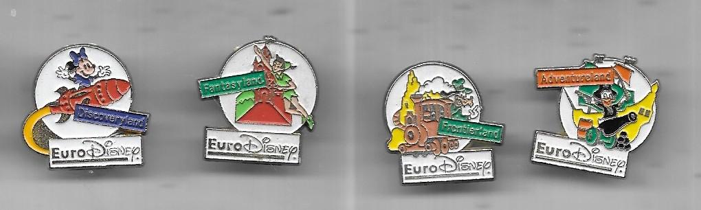 4 X EURO DISNEY PINS VERSCHILLENDE, Ophalen of Verzenden, Gebruikt, Merk, Speldje of Pin