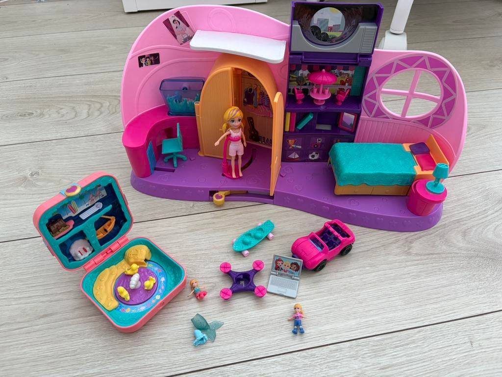 Polly pocket slaapkamer en mini polly pocket, Ophalen of Verzenden, Zo goed als nieuw, Overige typen