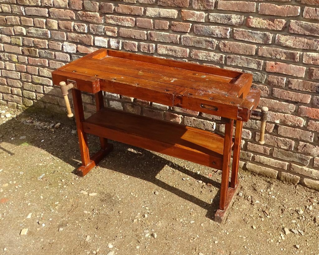 oude kleine werkbank sitetabel werktafel, Antiek en Kunst, Curiosa en Brocante, Ophalen