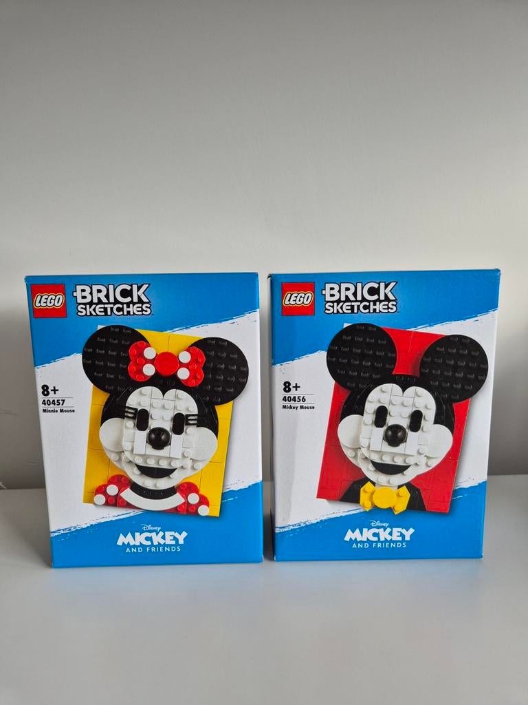 LEGO Brick Mickey & Minnie Mouse Set (40456 & 40457, Ophalen of Verzenden, Nieuw, Complete set, Lego